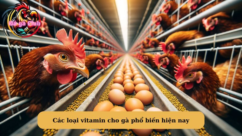 Các loại vitamin cho gà phổ biến hiện nay