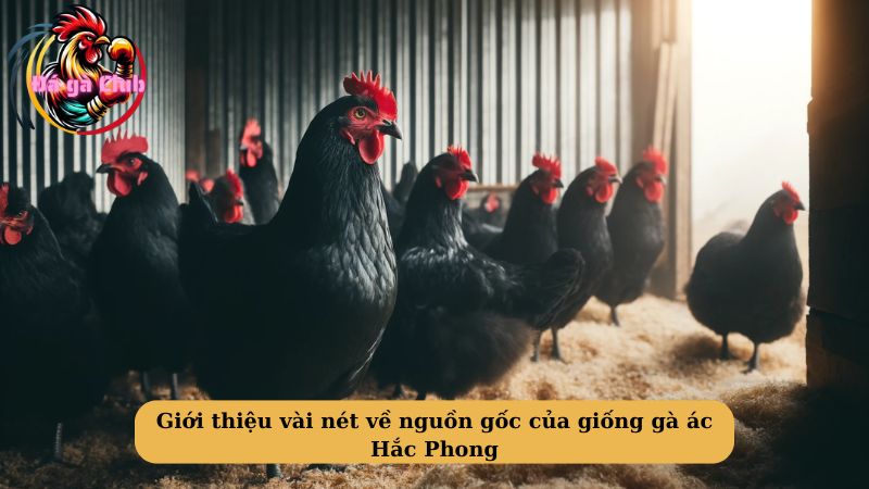 Giới thiệu vài nét về nguồn gốc của giống gà ác Hắc Phong