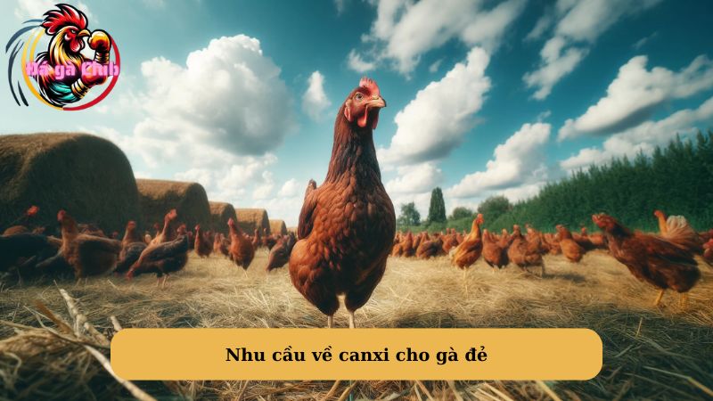 Nhu cầu về canxi cho gà đẻ