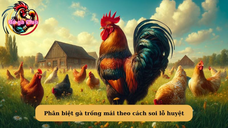 Phân biệt gà trống mái theo cách soi lỗ huyệt