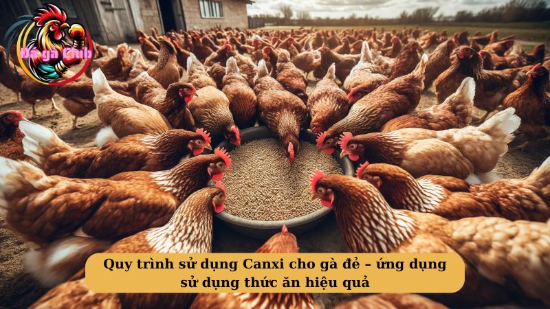 Quy trình sử dụng Canxi cho gà đẻ – ứng dụng sử dụng thức ăn hiệu quả